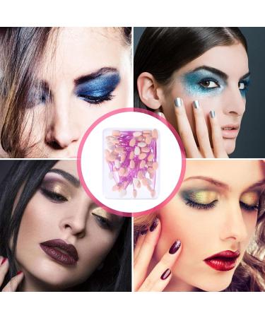 Baluue 100pcs Double Ended Eyeshadow Brush Dual Sides Eyeshadow Double-ended Eyedhadow Brush Eye Shadow Applicator Double-ended Eyeshadow Cosmetic - Buy Online on SooperMarket.com