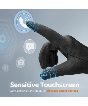 FREETOO Touchscreen Winter Running Gloves Men - Black Medium (1 Pair) - Buy Online on SooperMarket.com