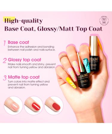 ROSALIND Gel Nail Polish Kit - 48W UV Light 60 Colors Base & Top Coats - DIY Nail Art Starter Set for Christmas - Buy Online on SooperMarket.com