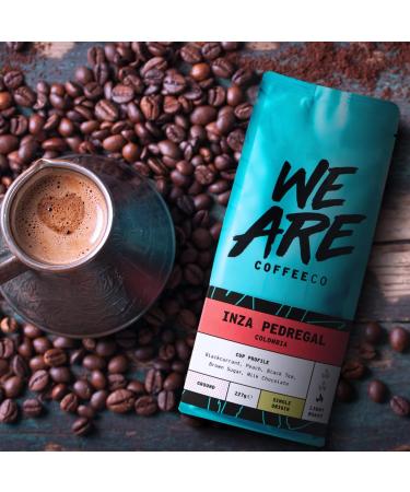Coffee Ground for Cafetiere 227g Bag Colombian Ground Coffee Chocolate & Fruits Notes 100% Arabica Light Roast Speciality Freshly Roasted Single Origin (We Are Coffee Co) Ground Cafetiere 227 g (Pack of 1) - Buy Online on SooperMarket.com