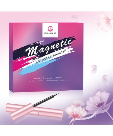 Magnetic Eyelashes and Eyeliner Kit - 5 Pairs of Custom Life & Party Styles - Natural Look with 5 Magnets - Easy to Apply and Remove - Buy Online on SooperMarket.com