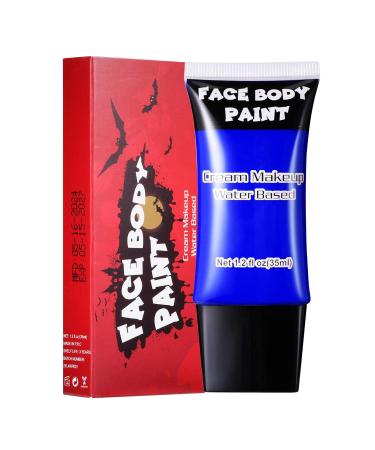 CCbeauty Blue Face Paint | Professional Water-Based Body Paint Kit for Halloween Clown Joker Avatar & Mermaid Costumes - Full Coverage Makeup - Buy Online on SooperMarket.com