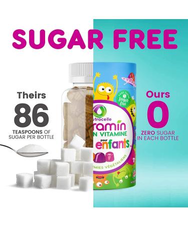 NUTRACELLE NUTRAMIN Children's Daily Vegan Multivitamin Gummies Vitamin C D2 & Zinc for Immunity Plant-Based Sugar-Free Nut-Free Gluten-Free with Biotin Vitamin A B B6 B12 +More 90 Ct (45 Day Supply) - Buy Online on SooperMarket.com