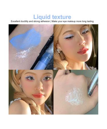 FILFEEL Pigmented Liquid Glitter Eyeshadow - 2 in 1 Double Headed Glitter Eye Makeup - High Ductility Blue Eyeshadow for Stunning Looks - International Shipping Available - Buy Online on SooperMarket.com