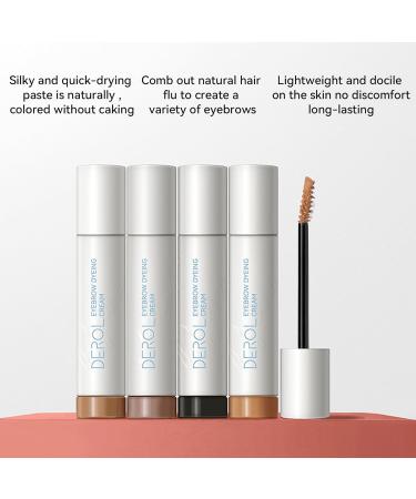 Tinted Brow Gel Brow Wax Vegan Waterproof Brow Wax (Khaki brown) - Buy Online on SooperMarket.com