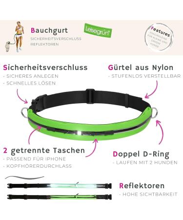 Leisengr n Jogging Line for Small Dogs (Up to 10 kg) | 135-185 cm Adjustable Freehand Leash with Belly Belt | Black Set for Jogging Enjoyment - Buy Online on SooperMarket.com