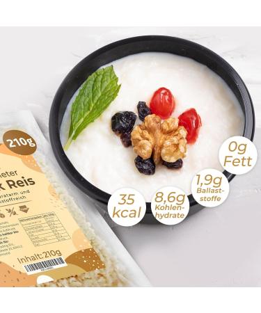 Konjak Rice - Zero Carb & Low-Calorie Shirataki Rice | Gluten-Free Vegan Keto-Friendly | 3x210g Fiber Kingdom - Buy Online on SooperMarket.com