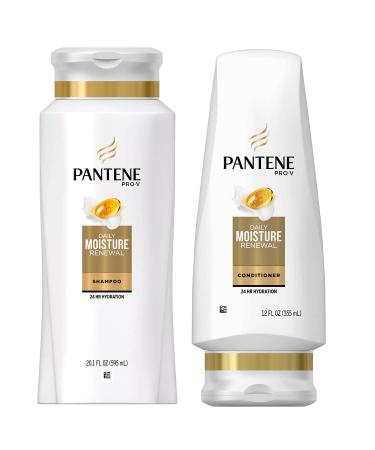 Pantene Pro-V Haircare - Daily Moisture Renewal - Dreamcare Shampoo (20.1 FL OZ) & Conditioner (17.7 FL OZ) Set - One Set