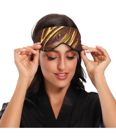 Haskirky Light Blocking Eye Mask Breathable and Adjustable Adult Men and Women Travel on Business Trips Yoga Meditation Light Smooth Comfortable Eye Mask Office Deep Sleep Goodies Golden Dragon Eye - Buy Online on SooperMarket.com