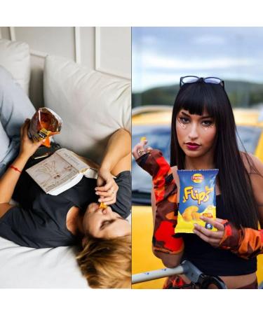 Twins Snacks Baked Puffs - Crunchy and Flavorful Snack Bites for Every Occasion - On-the-go Munchies - Anytime & Anywhere Eat - Enjoy at Home School Work (Pack of 3 Flips (Extra Cheesy)) Flips (Extra Cheesy) 100.00 g (Pack of 3) - Buy Online on SooperMarket.com
