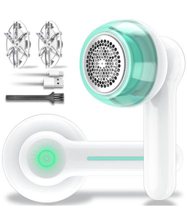 Lint Remover Fabric Shaver Electric Bobble Remover for Clothes USB Charging Fluff Remover Sweater Shaver with 2 Replacement Heads for Clothes Fabric