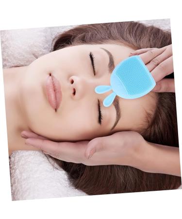 minkissy 16 Pcs Rabbit Ears Facial Brush Face Cleansing Brush Portable Facial Face Lotion for Women Face Wash Brush Silicone Facial Cleaner Face for Women Body Miss Cute Rabbit Silica Gel Light Bluex4pcs 7.5x7.5cmx4pcs - Buy Online on SooperMarket.com