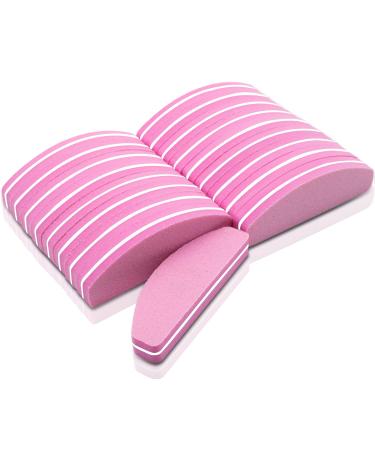 20 PCS Nail Buffer Blocks Nail Buffer for Natural Gel Acrylic Nails 100/180 Grit Sponge Nail Polish Sanding Buffer Manicure Tools(Pink)
