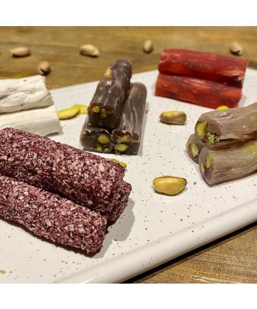 Pergamo Premium Mix Snacks & Sweets 300g - Gourmet Turkish Delight Gift Box - Handmade Vegetarian Treats - Buy Online on SooperMarket.com