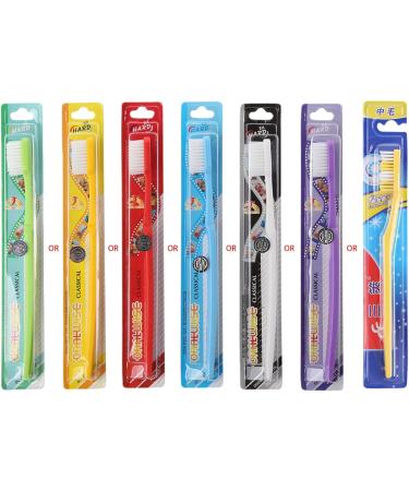 Super Hard Bristle Toothbrush for Men - Remove Smoke Stains | 1pc Color Random Hard Bristle - Buy Online on SooperMarket.com