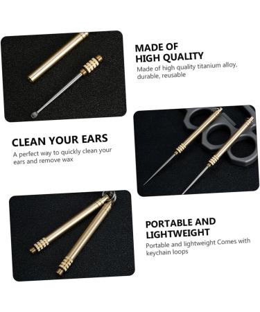 Titanium Alloy Ear Cleaner Spoon | Earwax Removal & Cleaning Tool Set - Buy Online on SooperMarket.com