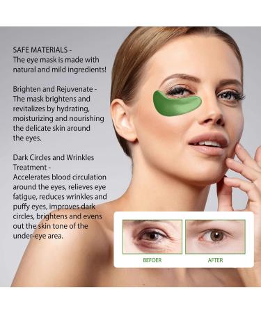 Seaweed Eye Mask Collagen Eye Mask Anti Aging Eye Patches Anti Wrinkle Green Eye Gel Pads Seaweed Under Eye Mask Remove Eye Puffiness Eye Bags Dark Circles (30 Pairs) - Buy Online on SooperMarket.com