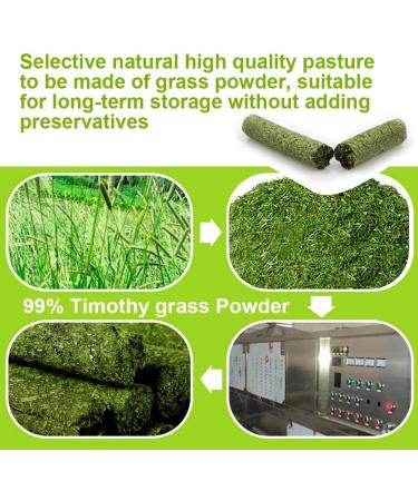 ULIGOTA Timothy Hay Sticks: Handmade Natural Chews for Rabbits, Guinea Pigs, and Small Pets - Buy Online on SooperMarket.com