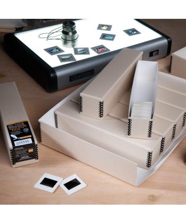 Lineco Archival Slide Storage Box 15.5x11.5x3 - Holds 840 Slides - Tan - 1 Pack - Buy Online on SooperMarket.com