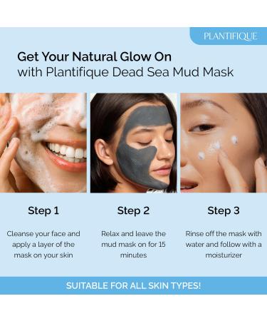 Dead Sea Mud Mask with Hyaluronic Acid for Men and Women - Deep Cleansing and Pore Minimizing Skin Care - 8.1oz - Buy Online on SooperMarket.com
