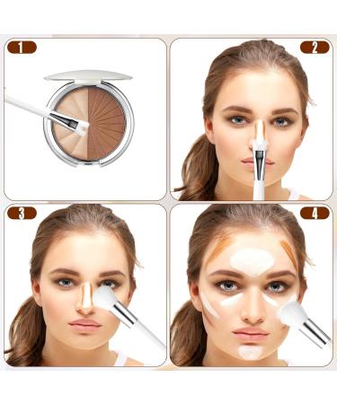 Shop U Shape Nose Brush - 2 in 1 Contour Brush for Cheeks & Highlight | Precision Makeup Tool - International Shipping Available - Buy Online on SooperMarket.com