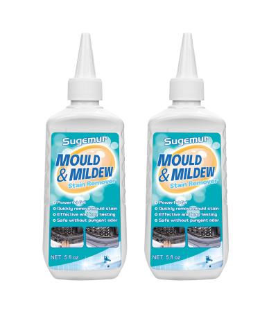 Sugemur Mould Remover Large Capacity Mould Remover Gel Household Mildew Removal Mould and Mildew Cleaner for Toilet Washing Machine Seal Bathroom Kitchen Sink Tile Grout Stains (210g*2)