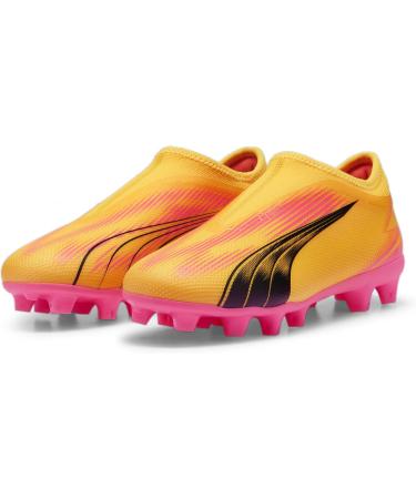 PUMA Unisex Kids Ultra Match Ll FG/AG Jr Soccer Shoe - 34 EU Sun Stream/Puma Black/Sunset Glow - Best for International Shipping - Buy Online on SooperMarket.com