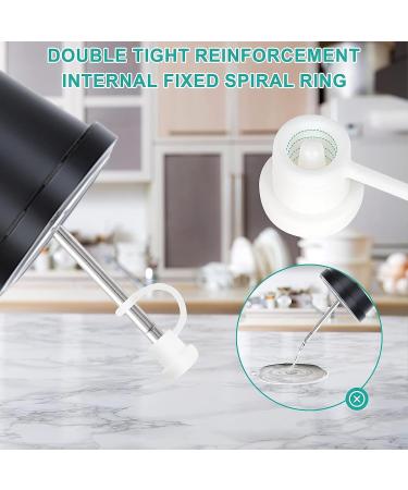 degtnb 6 Pcs Straw Covers Hats Reusable Elastic Drinking Straw Protection Hats Soft Straw Toppers Straws Plug for 6-10mm Straws White - Buy Online on SooperMarket.com