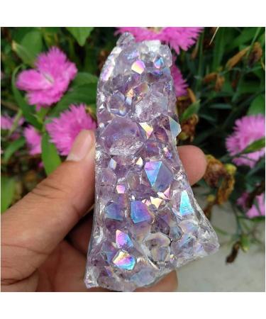 Amethyst Rough Stone 180g Gold Titanium Purple Rainbow Aura Amethyst Bismuth Crystal Cluster - Buy Online on SooperMarket.com