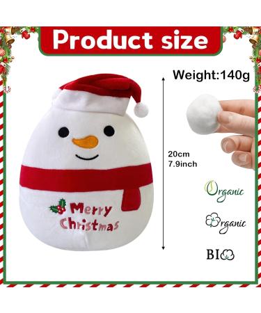 Snowman Stuffed Animal Plush Pillow - Soft Hugging Toy for Kids - Christmas Party Favor Gift - Decorative Pillow for Kids Room - Snowman Plush Toy - Buy Online on SooperMarket.com