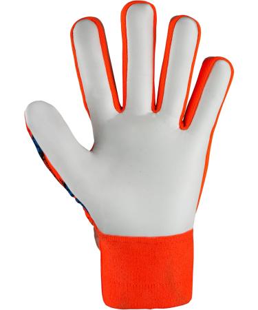 Reusch Youth Attrakt Starter Finger Support Goalkeeper Gloves - Unisex Junior 6 Orange-Blue | International Shipping Available - Buy Online on SooperMarket.com