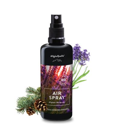 Organic Air spray with 100% organic oils Allg u Nachthrei Lavender Alpenzirbe Eucalyptus (100ml).Natural organic room fragrance with essential oils.Organic space spray in natural and organic.Lavender Swiss stone pine eucalyptus 100 ml (1 -pack)