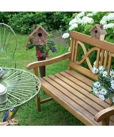 Wooden Bird Nesting Box House - Outdoor Garden Decorative Birdhouse 3.9x3.5x5.9inch - Buy Online on SooperMarket.com