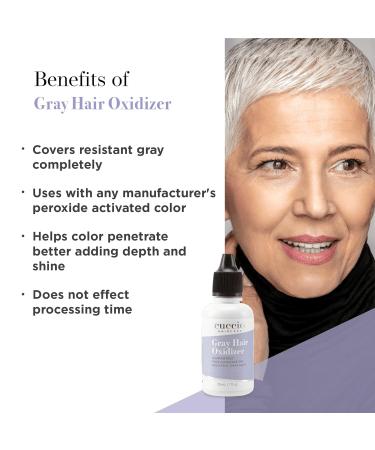 Cuccio Haircare Gray Hair Oxidizer - Full Coverage & Shine | Intensifies Red Shades | 1 Oz Treatment - International Shipping Available - Buy Online on SooperMarket.com