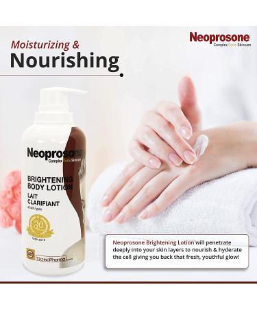 Neoprosone Brightening Body Lotion 400ml | Dark Spot Treatment & Skin Brightening with Vitamin C & Alpha Arbutin - Shop Internationally - Buy Online on SooperMarket.com