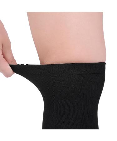 Compression Socks for Men & Women - Calf Support Varicose Veins Relief | Best for Sport Running Travel & Nurses (L/XL Black) - Buy Online on SooperMarket.com