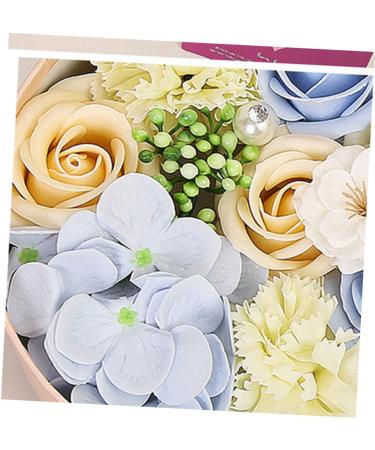 FRCOLOR 2 Pcs Soap Flower Gift Rose Soap Flowers Natural Bar Soap Natural Preserved Rose Soap Romantic Gift Rose Essential Oil Soap Rose Flower Petals Bar Soap Natural Flower Box Christmas - Buy Online on SooperMarket.com