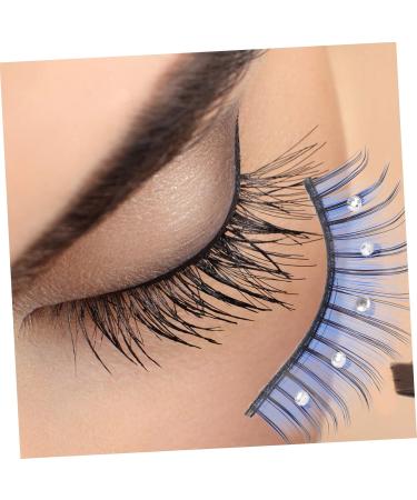 BELLIFFY 5 Pairs Cosplay Lashes Halloween Lashes Eye Lashes Halloween False Lashes Fake Lashes Fake Eyelashes Natural False Eyelashes Soft Light Fake Lash Rhinestone Eyelashes Blue Lashes - Buy Online on SooperMarket.com