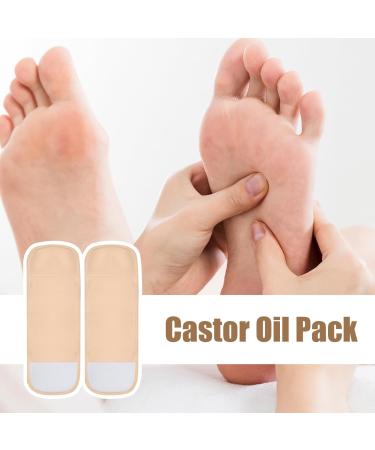 Buy Reusable Castor Oil Protection Belt - Adjustable Soft Cloth Compress for Foot (2 PCs) | Durable Castor Oil Packaging for Men & Women - Buy Online on SooperMarket.com