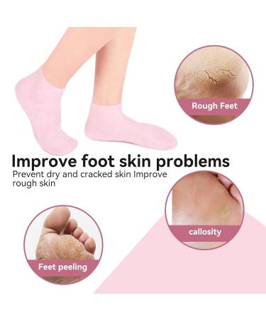 Buy 2 Pairs of Comfort Moisturizing Spa Gel Socks Reusable Peeling Foot Care for Soft Skin | Men & Women | Size S (33-35) - Buy Online on SooperMarket.com
