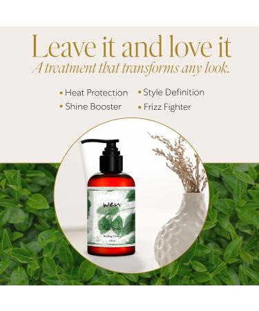 WEN by Chaz Dean Tea Tree Hair Styling Creme - Anti Frizz & Texture Cream for Men & Women | 6 Fl Oz Frizzy Hair Control - Buy Online on SooperMarket.com