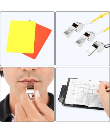VFANDV Referee Set - Complete Football Referee Accessories with Yellow & Red Cards for Sports Coaching - Buy Online on SooperMarket.com