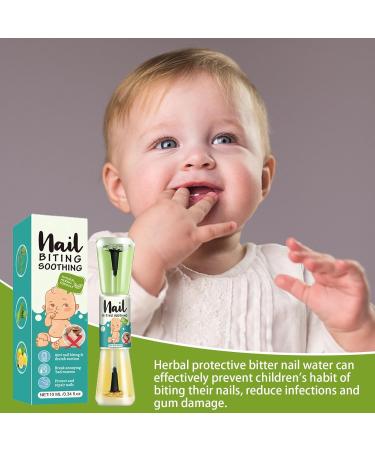 Bitter Nail Water 10ml Kid's Bitter Tasting Nail Anti Nail Biting Polish Child Safe Nail Care Product Stop Nail Biting Treatmnt Natural Plant Extracts Nail Care Tool For Newborns Kids Teens - Buy Online on SooperMarket.com