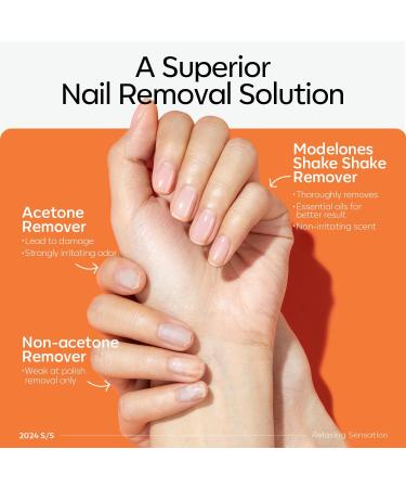 Modelones Nail Polish Remover Ultra-Powerful Acetone Gel Nail Polish Remover Enriched with Jojoba Oil Removes for All Types of Nail Polish Gel Polish Nail Glue Acrylic Gels Nail Tip & Glue(240ml) 3-in-1 Gel Nail Polish Remover Plus - Buy Online on SooperMarket.com