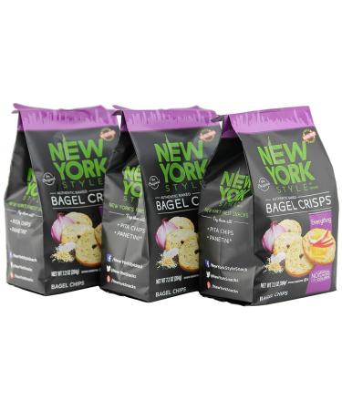 New York Style Bagel Crisps, Everything, 7.2 Ounce (Pack of 3) Everything 7.2 Ounce (Pack of 3)