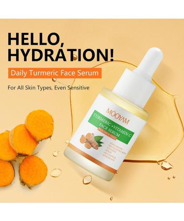 Turmeric And Vitamin C Face Serum Dark Spot Corrector Serum Turmeric Anti Aging Face Serum For Women Hydrating Serum Serum Face Oils Face Moisturizing Reduce Wrinkles Dark Spots For Body &Face - Buy Online on SooperMarket.com