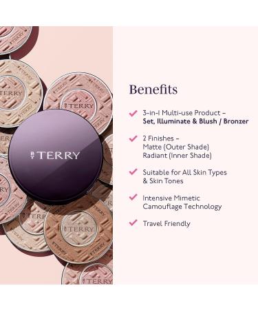 By Terry Compact-Expert Dual Powder Blush & Bronzer Powder - Rosy Gleam 0.17 oz - Buy Online on SooperMarket.com