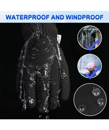 Waterproof Winter Gloves | Touchscreen Ski & Bicycle Gloves for Men & Women - Perfect for Riding Running Hiking & Cycling - Buy Online on SooperMarket.com