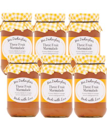 Mrs Darlington's Three Fruit Marmalade - 340g - Pack of 6