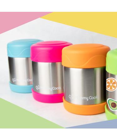 Mummy Cooks 300ml Insulated Children's Food Flask in Orange | Includes Free Stickers - Buy Online on SooperMarket.com